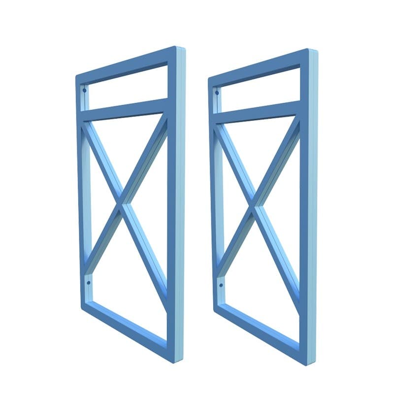 Suporte Nicho Prateleira Estilo Industrial Parede: Azul bebê