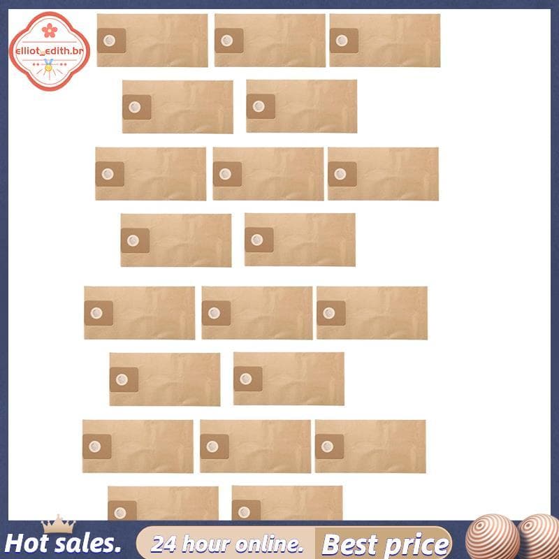 20 Peças Para T14/1 Aspirador De Pó Saco De Papel 6.904-312.0 Aspiradores Substituição