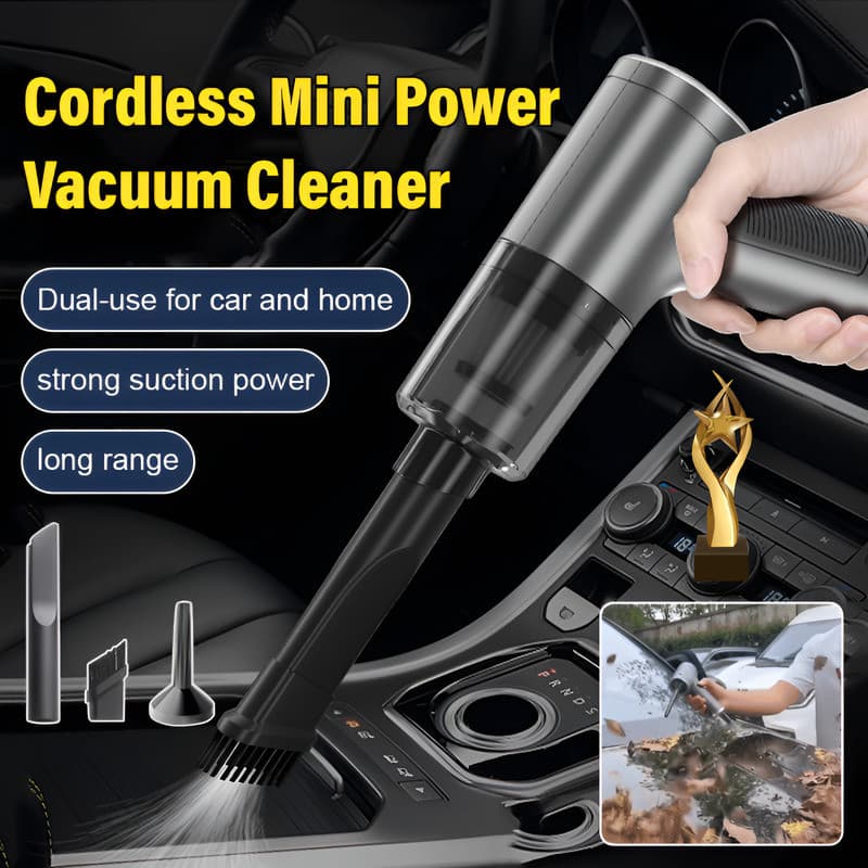 【Ideal para Carros】Aspirador de pó automático pequeno e potente para carros/Aspirador de pó/Potente