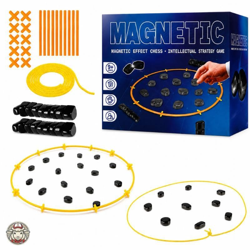 Kit 20 peças Jogo De Xadrez Magnético Tabuleiro De Pedra Magnética Jogo Educacional Para Multiplayer Para Família AmigoS