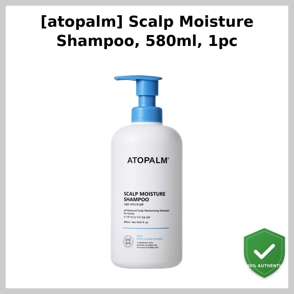 [atopalm] Shampoo Hidratante Para Couro Cabeludo , 580ml , 1 Unidade/Coreano/Equilíbrio De Umidade/100 % Genuíno Da Holl
