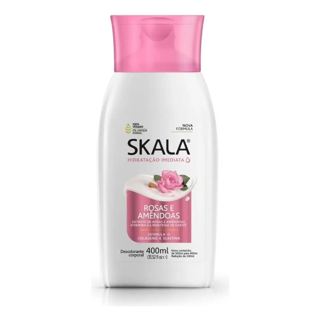 LOCAO DEO-HIDRATANTE ROSAS E AMENDOAS 400ML