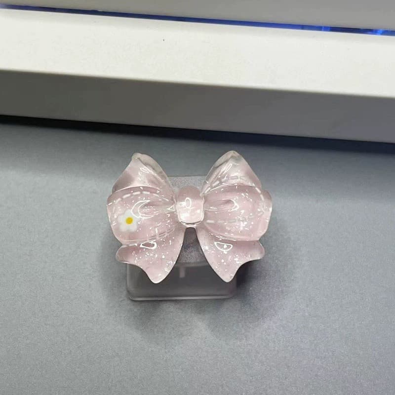 2026 novo produto gelo transparente arco transparente fosco Keycap bonito cruz teclado mecânico criativo Esc teclado dec