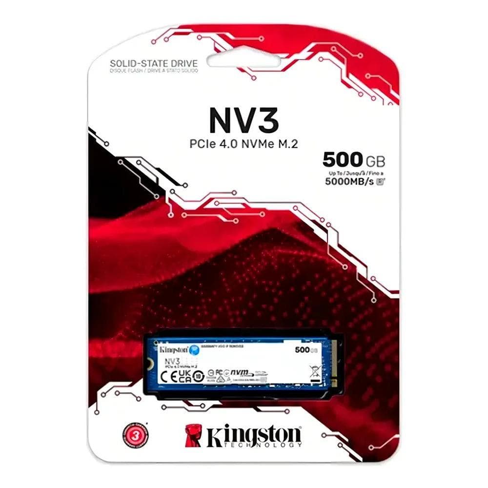 SSD Kingston NV3, 500 GB, M.2 2280, PCIe 4.0 x4, NVMe