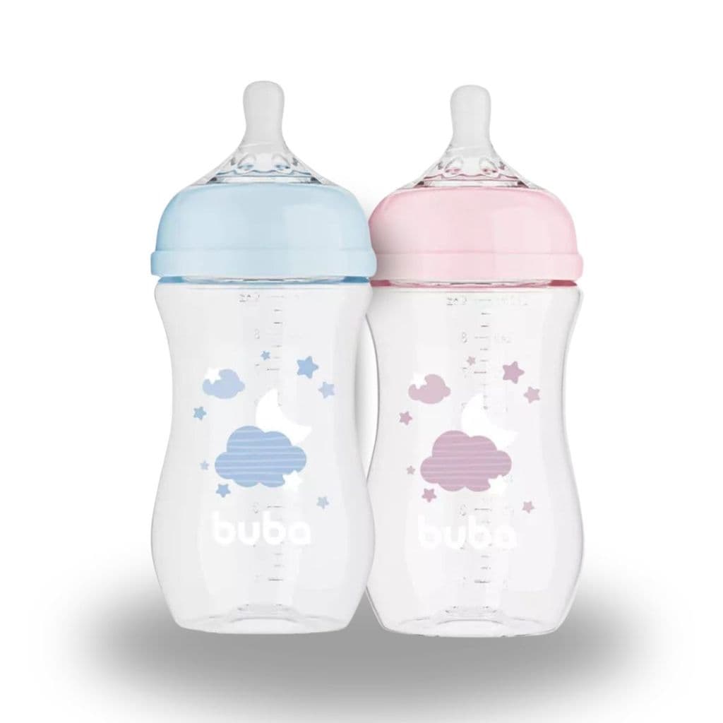 Mamadeira Easy Flow Nuvem Bebê 2 - 4 meses Free BPA Buba 270ml