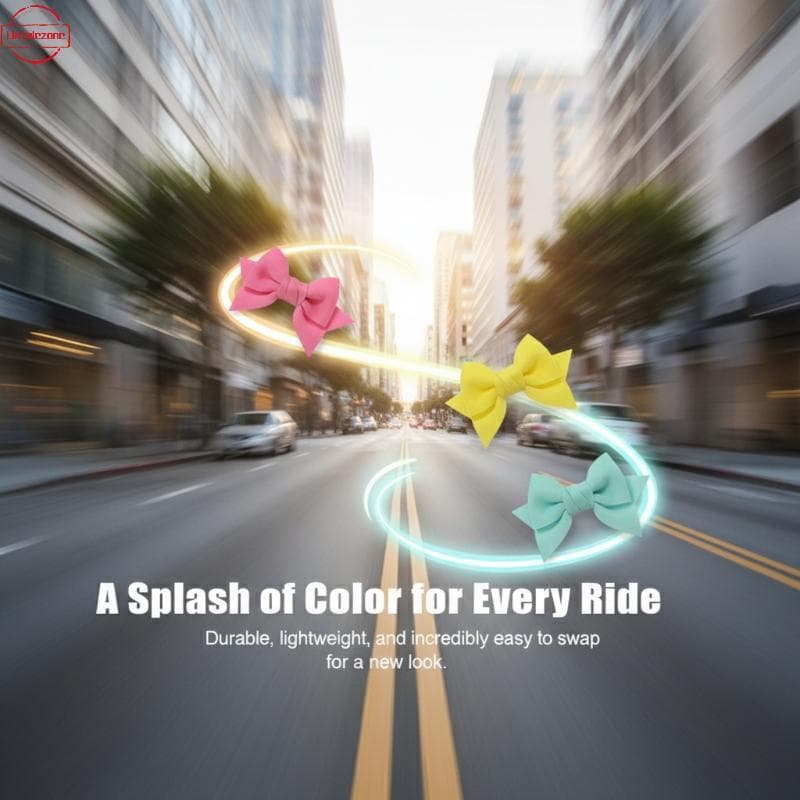 OZTH Arco Decoração Para Capacete Capacetes De Patinação De Moto Acessório DIY Bonito Estilo Bowknot Eventos De Equitaçã