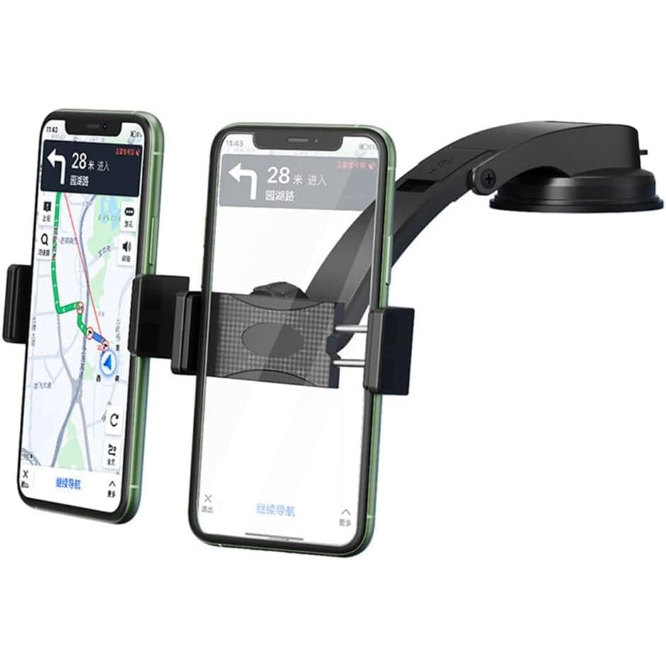 Suporte Duplo para Telefone de Carro, Suporte para Painel de Carro, Suporte Ajustável para 2 Celulares Compatível com Sm