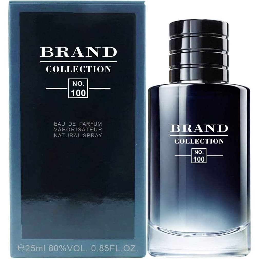 Perfume Masculino Brand Collection Nº 100 Eau de Parfum 25ml Fragrância Amadeirada Importada Alta Fixação