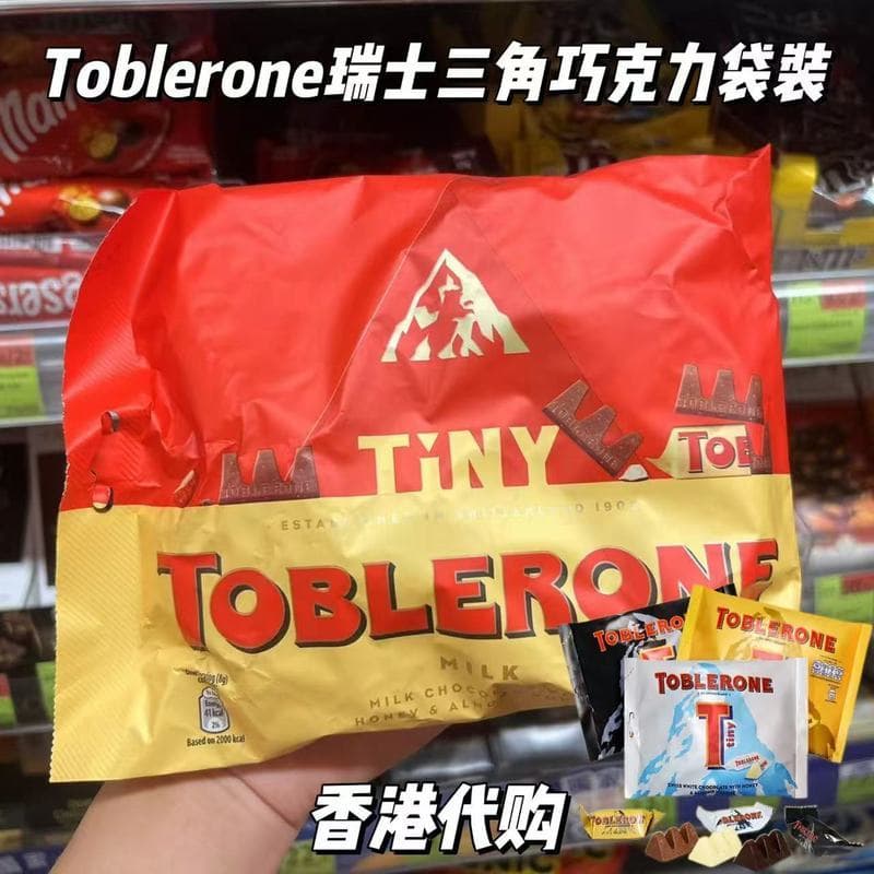 Lanches importados de Hong Kong Triângulo Suíço Chocolate Toblerone Leite Chocolate Branco Chocolate Preto Original 200g