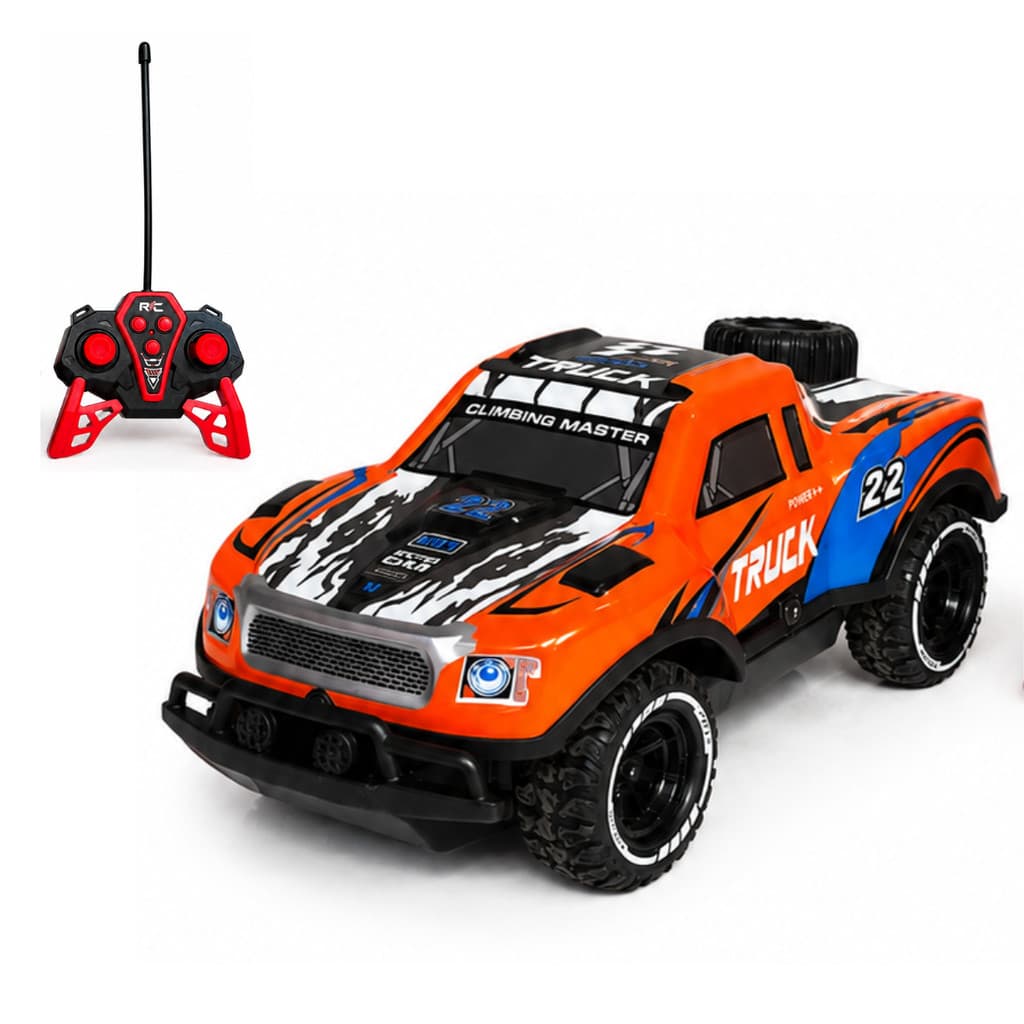 Caminhonete Carrinho Controle Remoto RC Recarregável com Luz