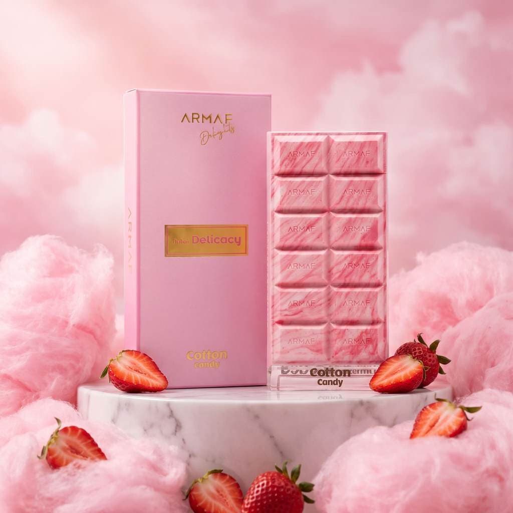 Perfume Árabe Dubai Delicacy Cotton Candy Armaf Delights Feminino 70ml Original EDP Longa Fixação Importado