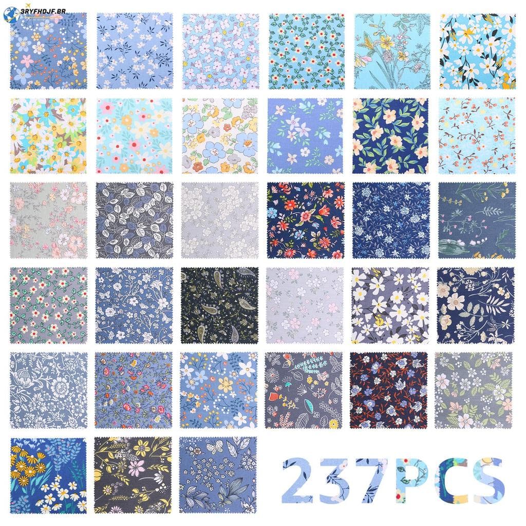 237 Peças De Tecido Acolchoado De Algodão Quadrado De 5 Polegadas Para Patchwork DIY SHOPSKC6708