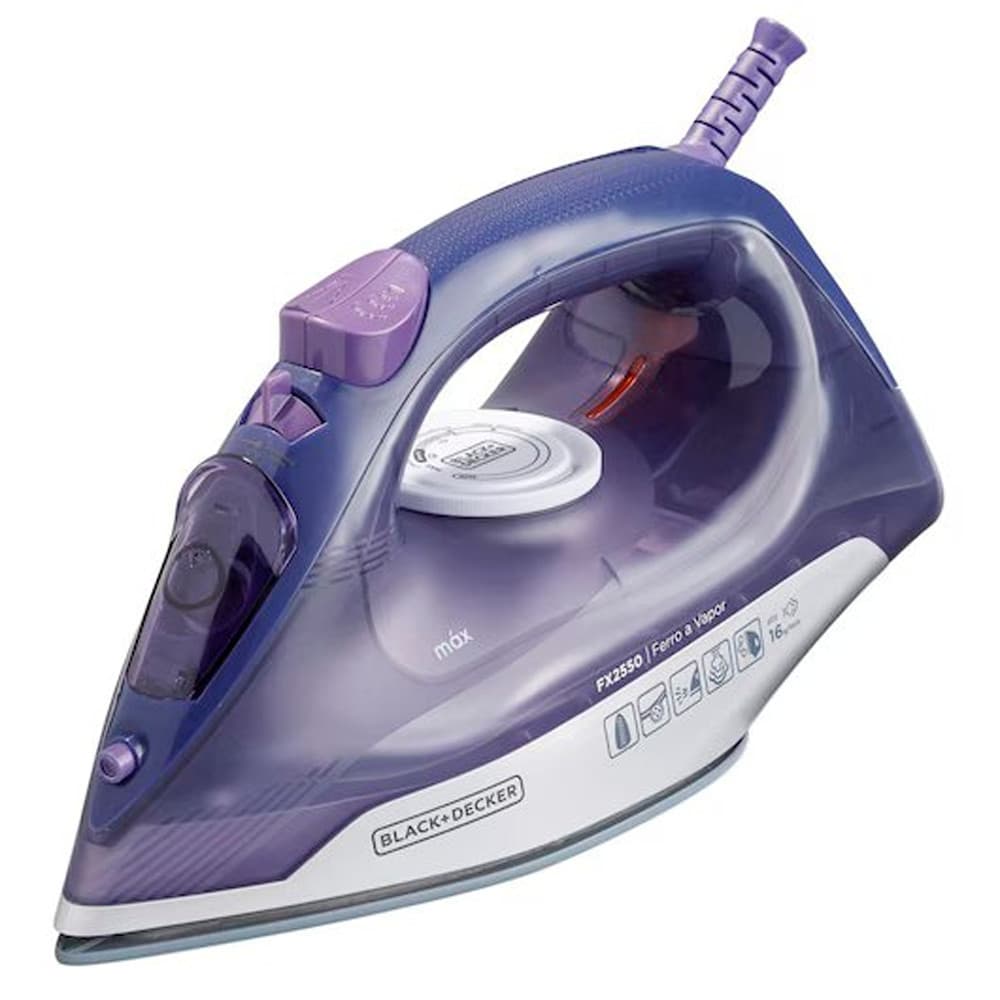 Ferro a Vapor FX2550-B2 com Base Ceramic Gliss 2000W Black decker