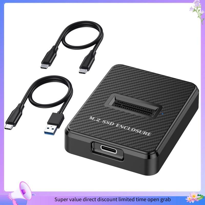 [wanjuyou7] Gabinete SSD M . 2 De Baía Única De 10 Gbps Caixa Externa De Disco Rígido SATA NGFF/NVME Estação De Acoplame