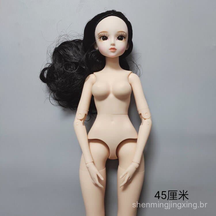 Novo produto, boneca DBS sem roupa, corpo articulado para maquiagem, 45 cm, brinquedo para meninas.