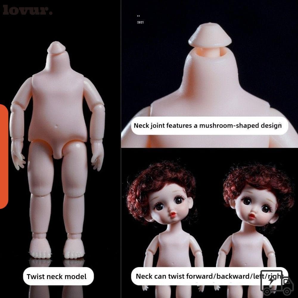 LOVUR 1/12 Corpo De Boneca , Pescoço De 12cm De Altura Pode Ser Torcido Figura De Ação , Pele Branca Bonecas Articuladas