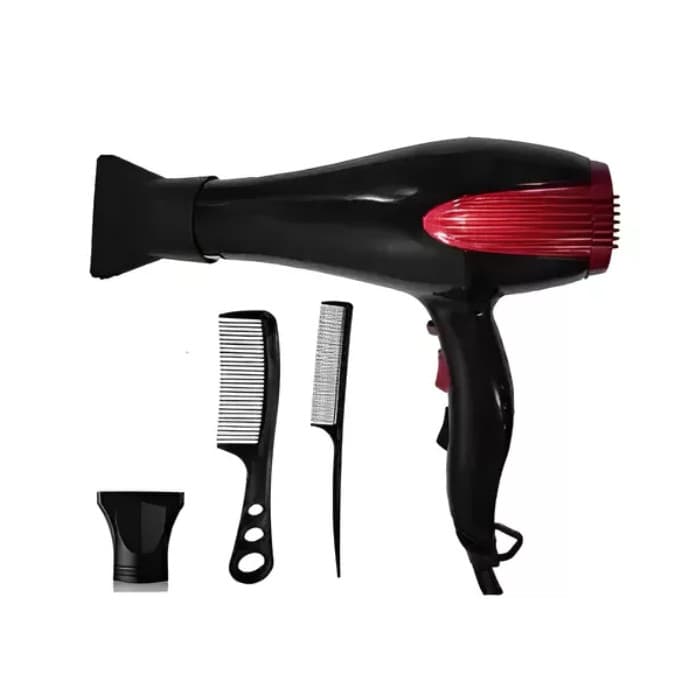 Secador Cabelo Profissional Iônico Turbo 110v 6000w 4 Em 1 com acessórios