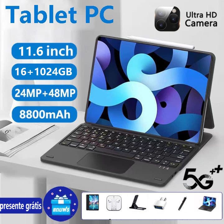 Tablet original Tab Pro16 grande venda 2026 PC legítimo 1024 GB para crianças WIFI jogos Android