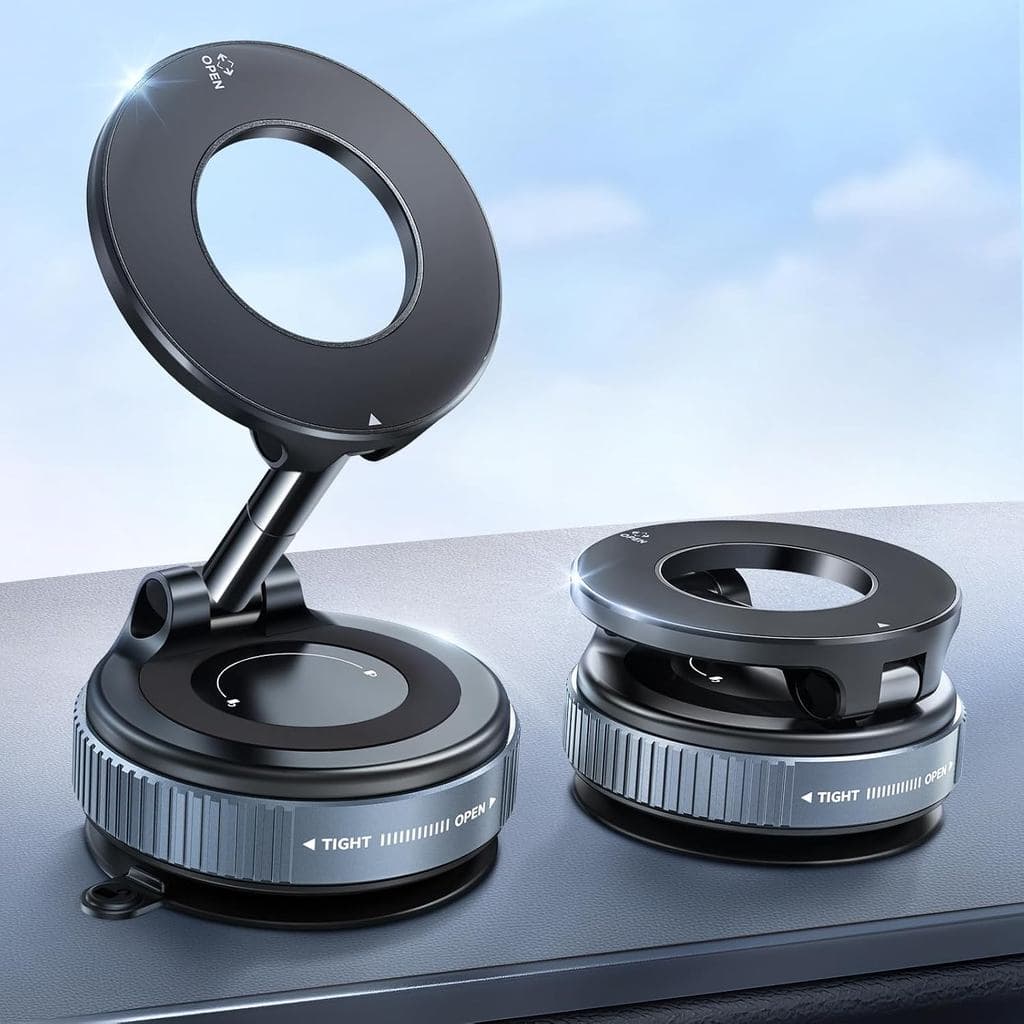 Suportes de Telefone a Vácuo Beeasy para Seu Carro, Suporte Magnético para Telefone de Carro, 360 °   Suporte Ajustável 