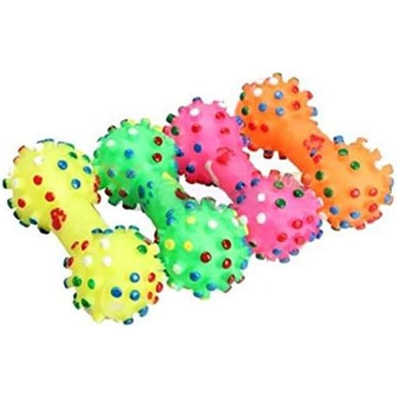 Brinquedo de gato e cachorro de estimação com osso de borracha macia - Brinquedo para mastigar para animais de estimação