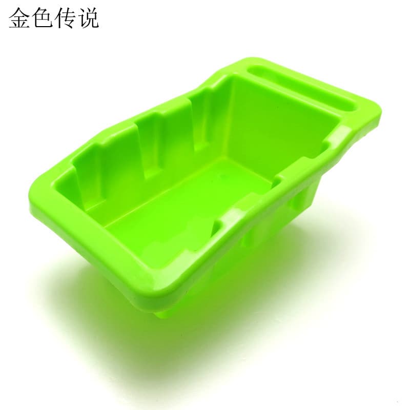 Caixa verde modelo em miniatura caixa de ferramentas caixa de ferramentas de plástico DIY modelo de produção casco peque