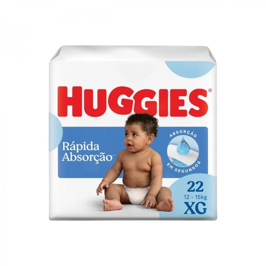 Fralda Huggies Tripla Protecao Tamanho XG 22 Unidades