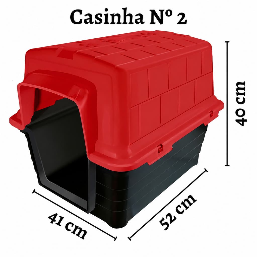 Casinha De Cachorro Plastica Furacão Pet N2