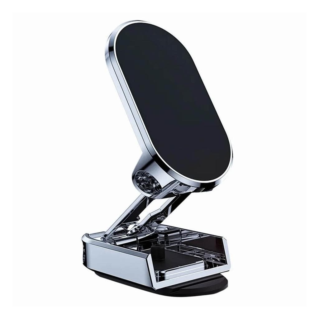 Suporte magnético para telefone para carro dobrável com rotação de 360 ​​graus e suporte para painel