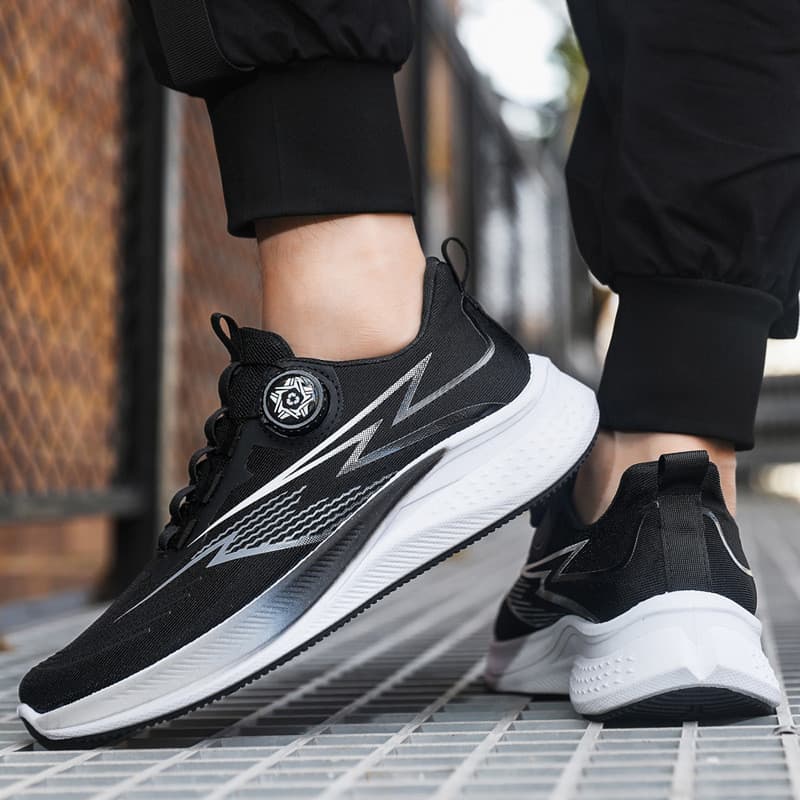 Sapatos masculinos, tênis de corrida, tênis esportivos respiráveis e elegantes, sapatos casuais