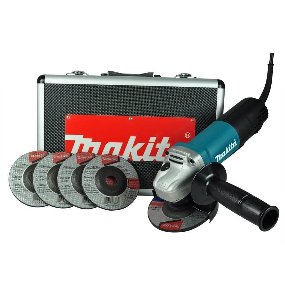 Esmerilhadeira angular 4.1/2' 840 watts rotação de 11.000 rpm com maleta- 9557HPGX2 - Makita
