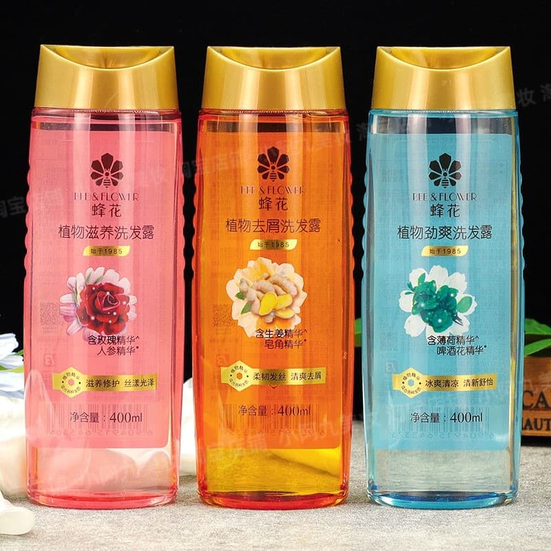 Abelha shampoo refrescante desengordurante hidratante nutritivo macio hidratante refrescante rosa gengibre shampoo Silic