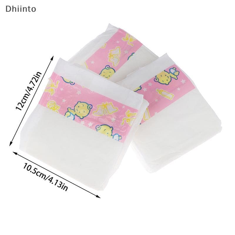 [Dhiint] 3 Peças De Calças De Fraldas Para Bonecas , Acessórios Presentes , Brinquedos Infantis DIY