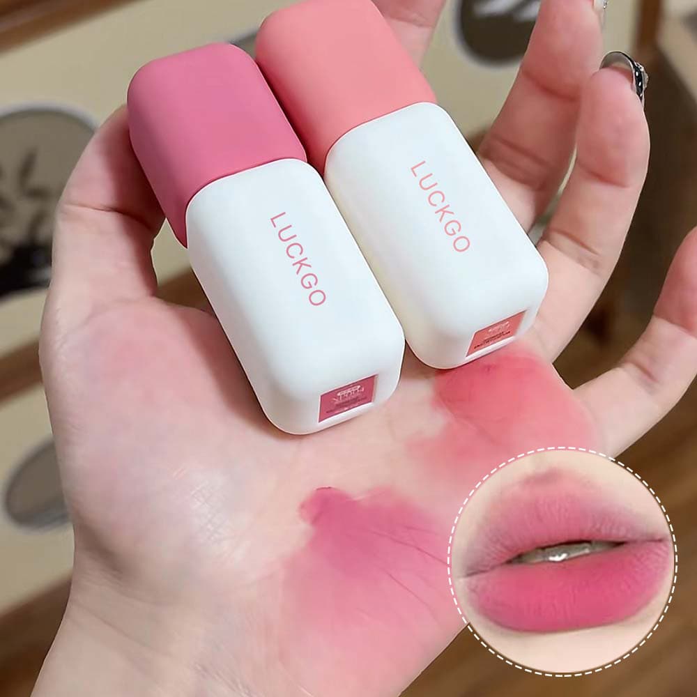 B Matte Velvet Batom Líquido Natural De Longa Duração Baixa Saturação Rosa Lama Labial Acabamento Portátil Suave Pêssego