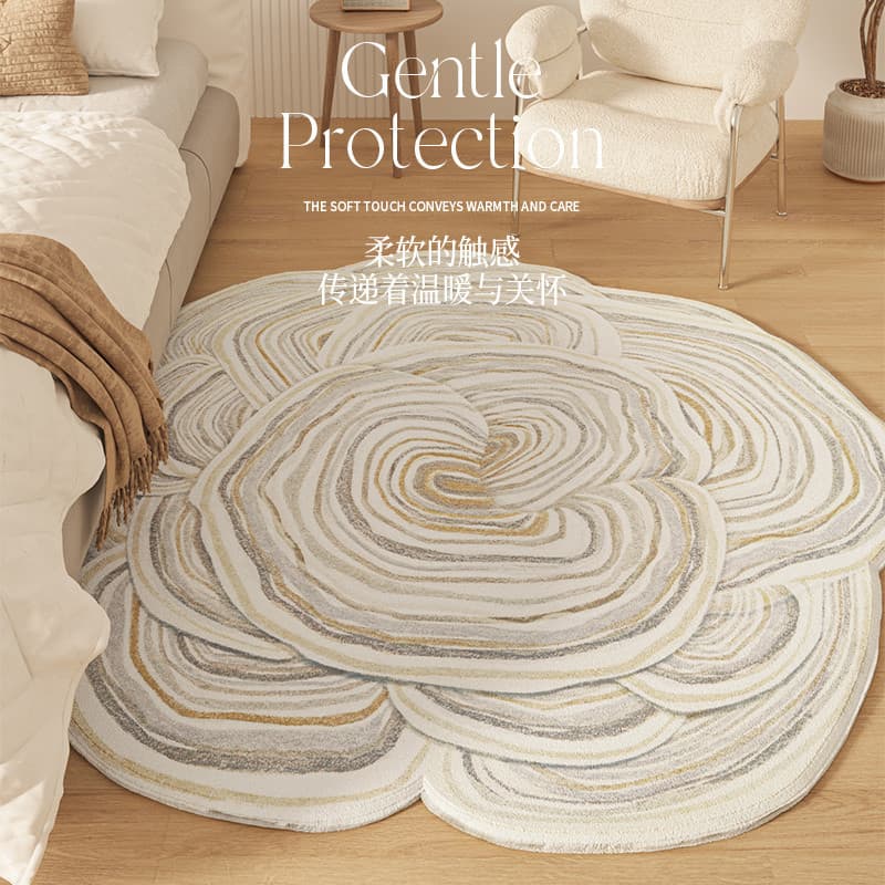 [Novo produto] tapete de sala de estar Irregular antiderrapante decorativo penteadeira tapete engrossado antiderrapante 