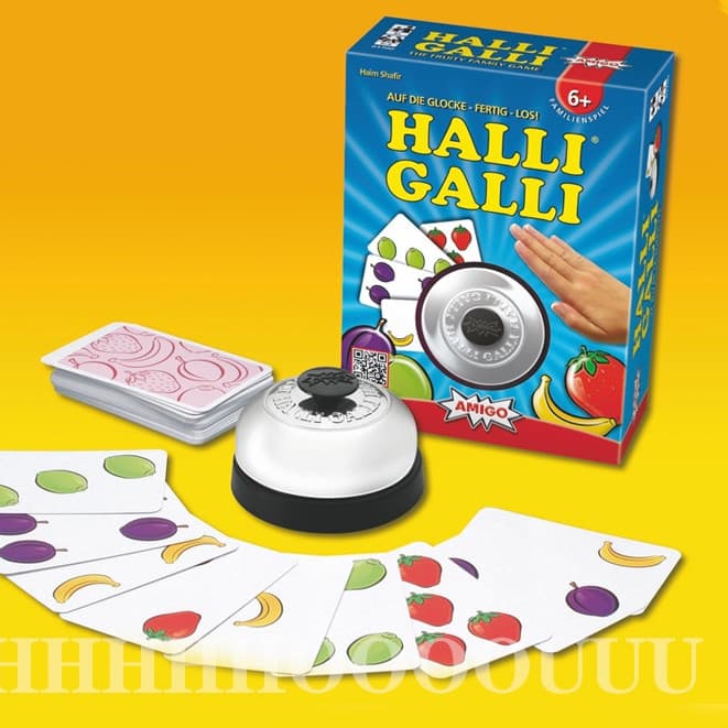 Jogo de tabuleiro AMIGO Halli Galli, edição completa, da The Bell! Jogo de cartas para crianças e famílias 4M01