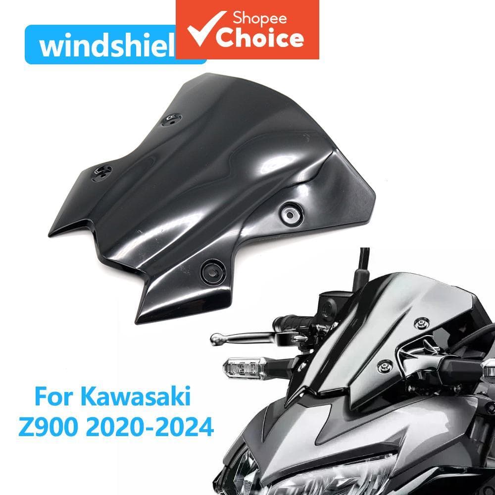 Pára-brisa para Kawasaki Z 900 Z900 Z650 2020-2023 2024 Pára-brisa Defletores de Vento Bolha Dupla Acessórios para Motos