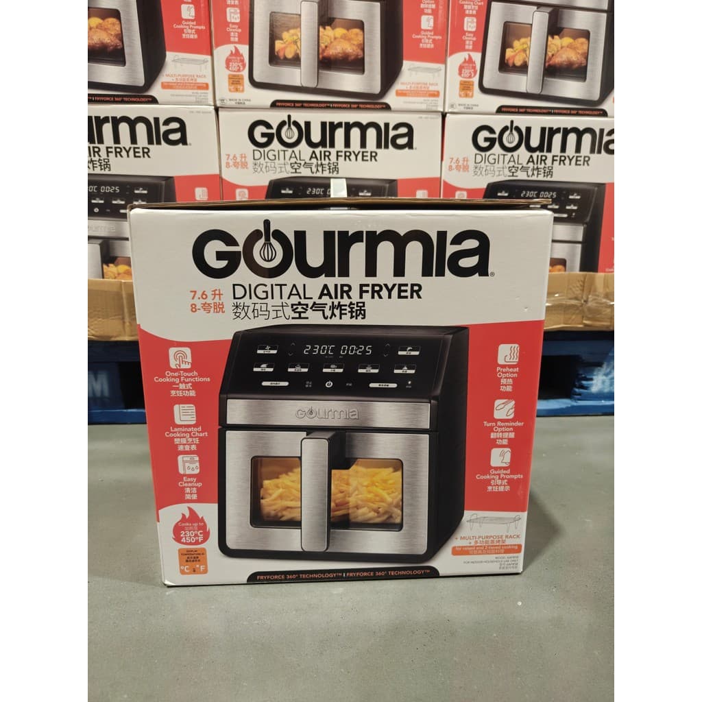 Nybo COSTCO Abridor de Mercado Compra GOURMIA Fritadeira de Ar Digital GAF858 Doméstica 7.6L
