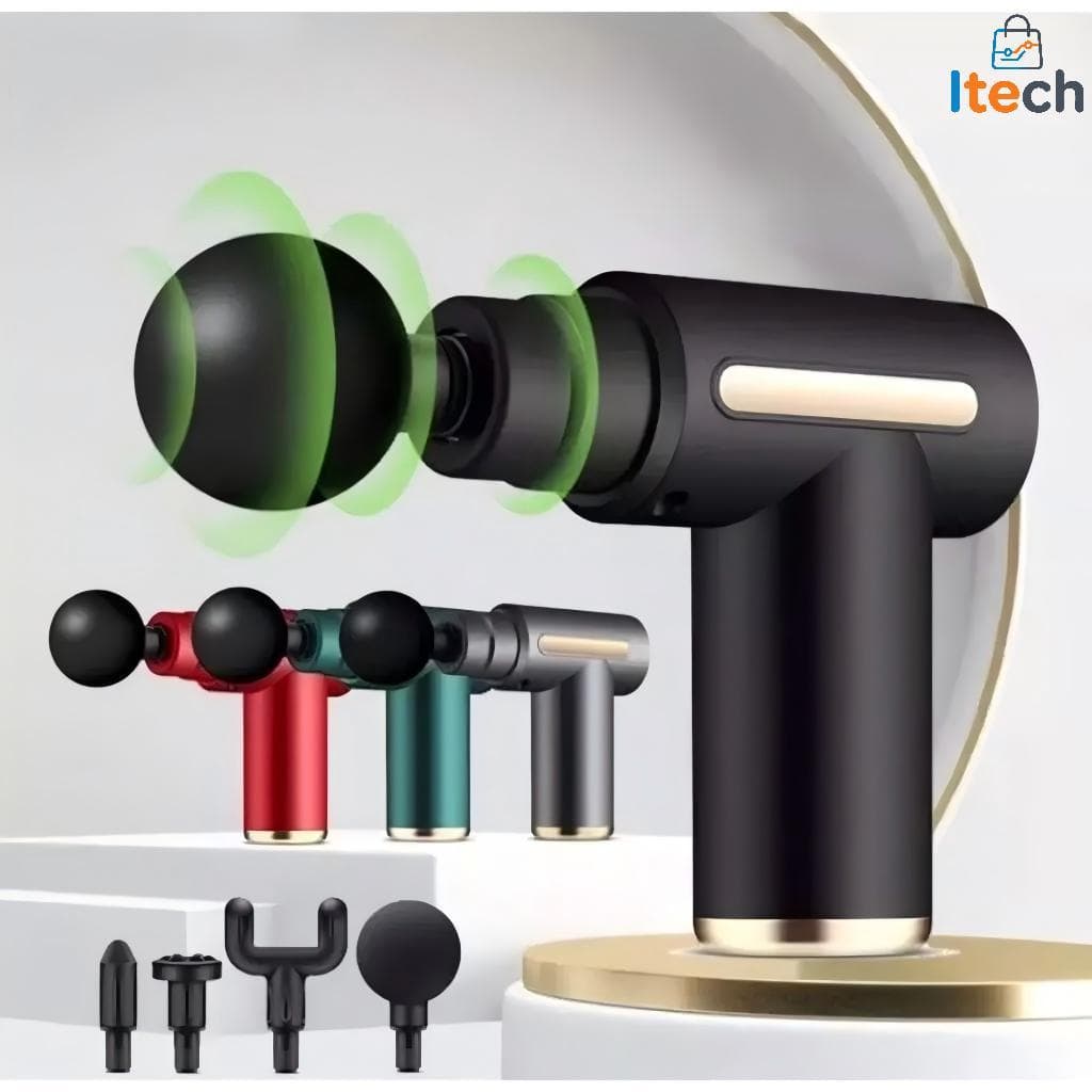 Pistola Massageador Elétrico Alta Frequência Profissional Muscular Massagem  Portátil-itech