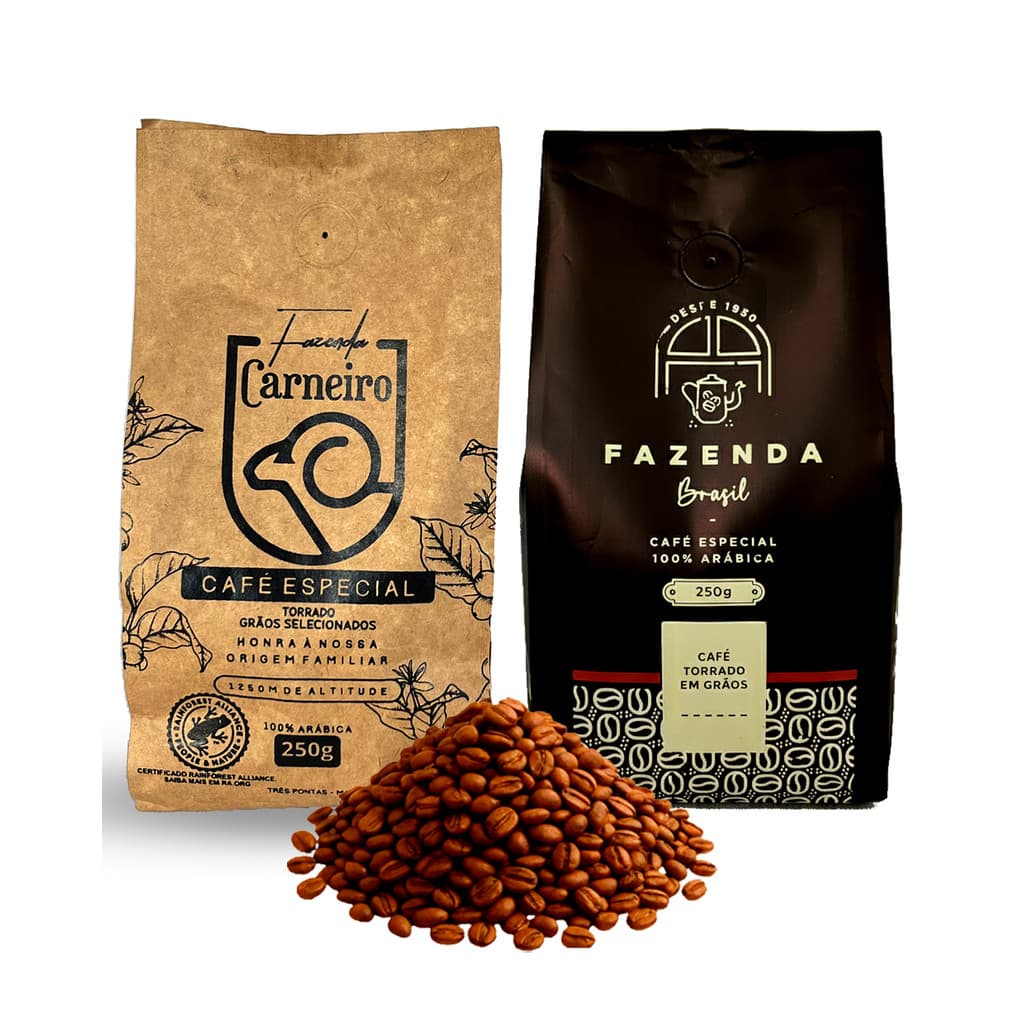 Kit Café Especial +84 Pts Sul Mineiro 2x 250g Em Grãos 100% Arábica