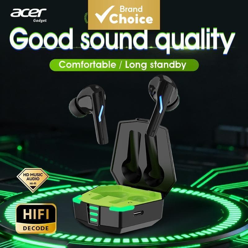 Fones de ouvido Acer OHR625, fone de ouvido sem fio bluetooth, fone de ouvido tipo C com microfone, fone de ouvido de 40