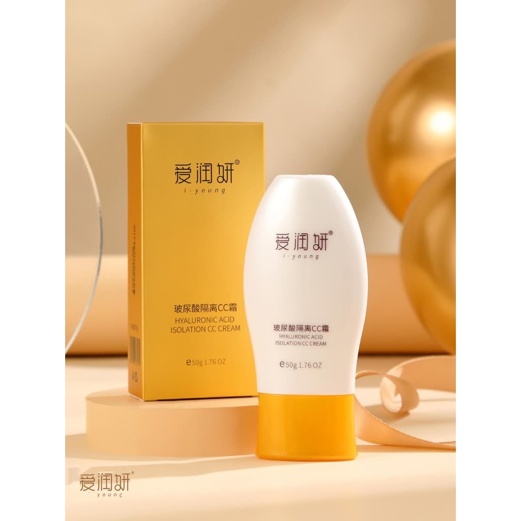 Airunyan Base líquida ácido hialurônico Base CC creme corretivo maquiagem Primer a tez beleza retoque tom da pe