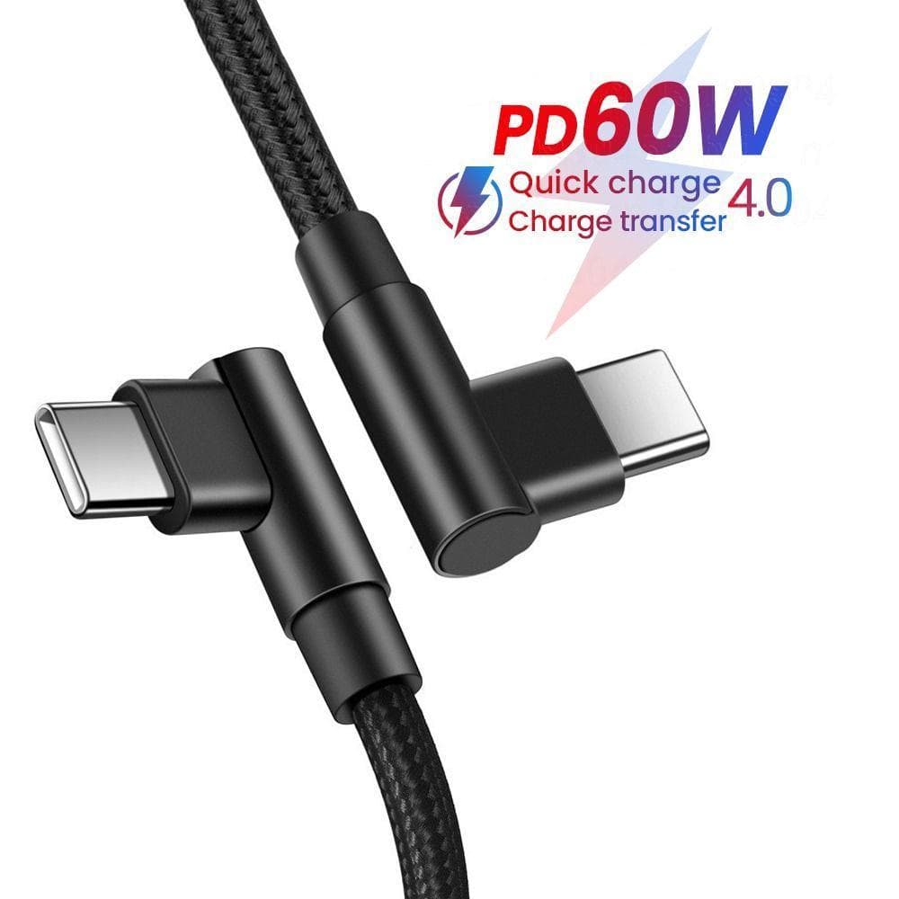 Cabo De Carregamento Rápido Para Celular , 1 Peça , Linha De Dados , Adaptador De Carregador De Carga Rápida , De 90 Gra
