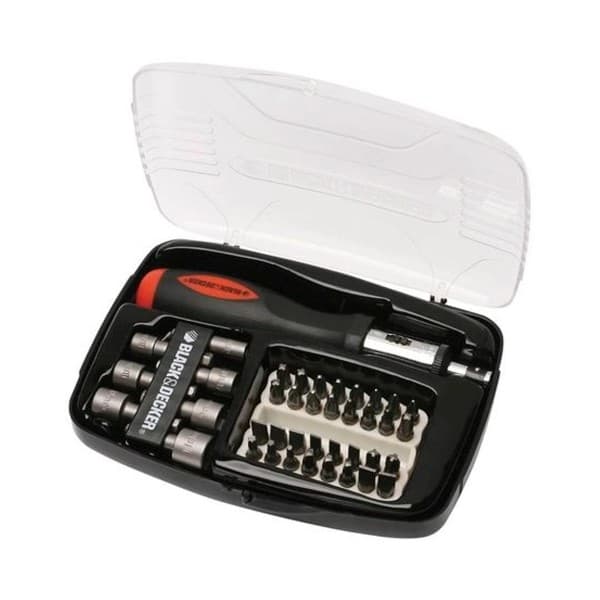 Jogo para Parafusar com Chave Catraca de 40P - Black+Decker
