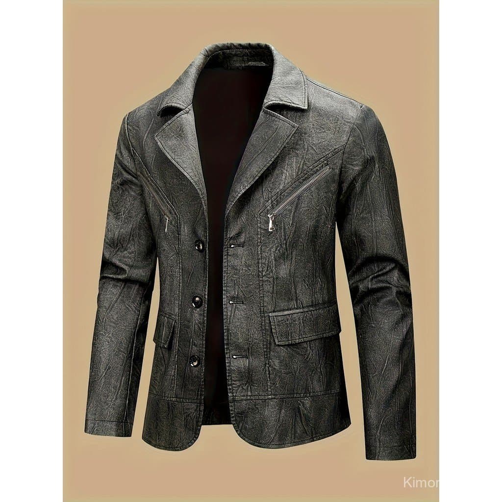 Jaqueta de Terno Masculina Transfronteiriça Pearson OBM, Casaco Casual Moderno, Nova Roupa Externa Masculina Versátil, I