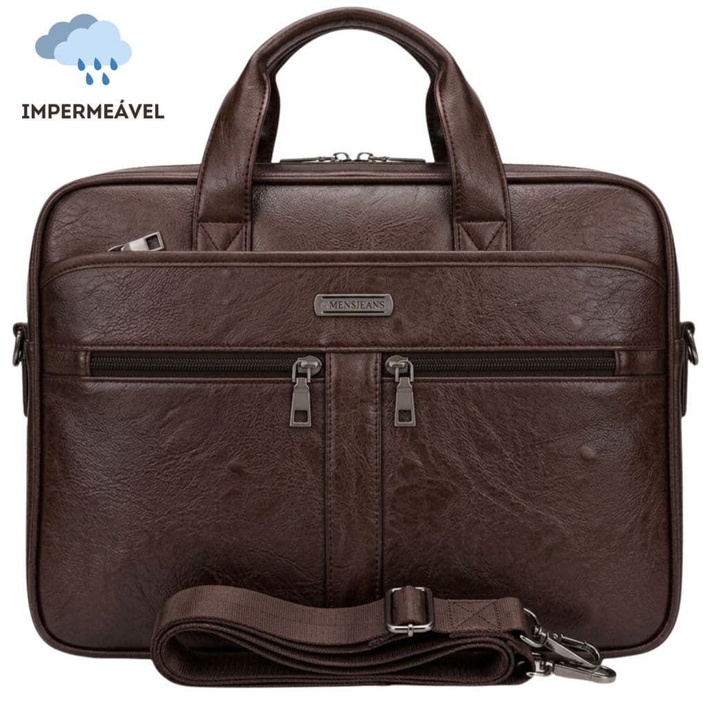Pasta Maleta Bolsa Executiva Para Notebook Couro Notebook Masculino Impermeável