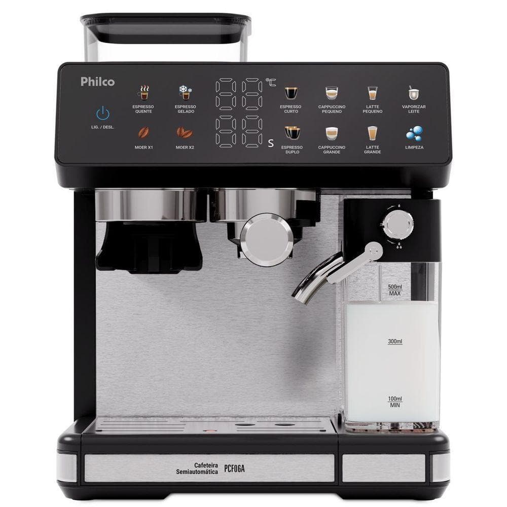 Cafeteira Expresso Philco PCF06A Inox 20 Bar 10 Funções 1250W 127V