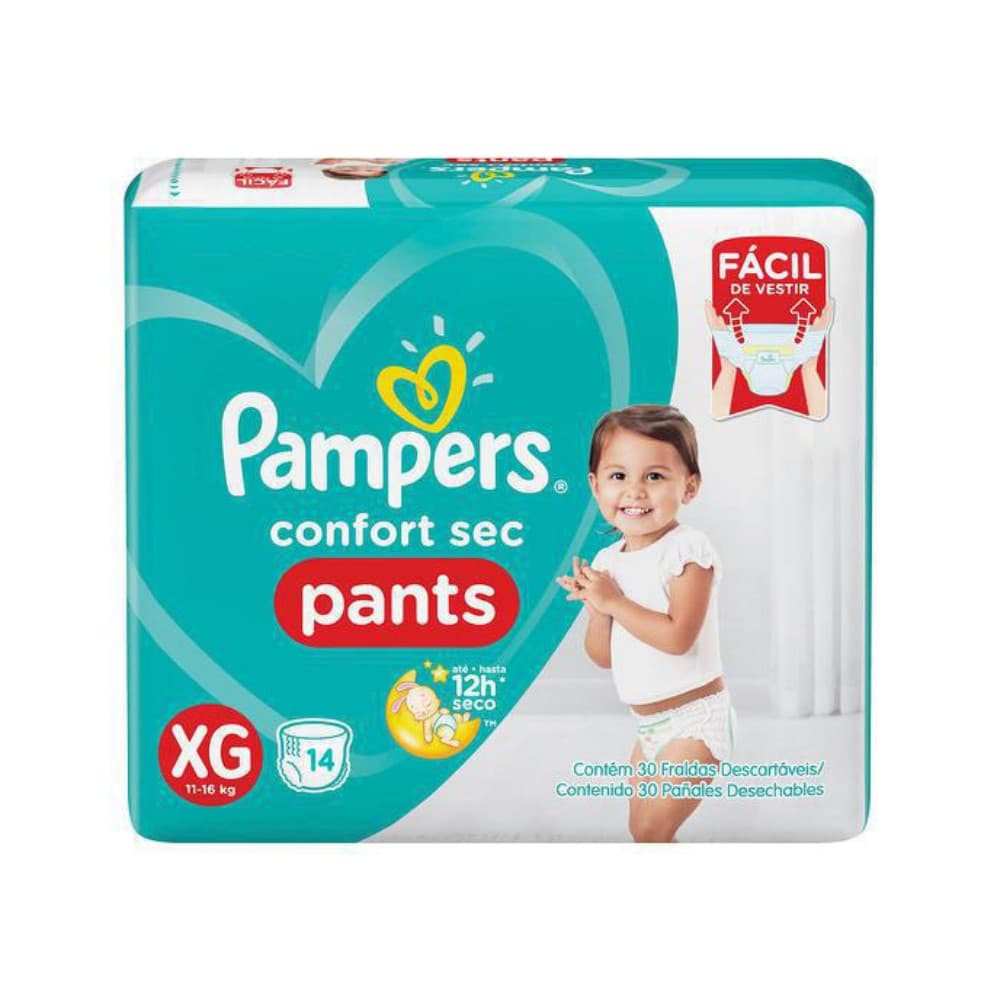 FRALDA PANTS XG 14UN PAMPERS