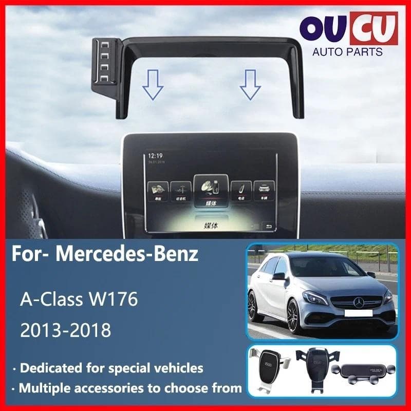 Para Mercedes-Benz A-Class W176 2013 ~ 2017 Tela Do Carro Suporte Telefone Móvel Ventilação De Ar De Montagem Por Gravid