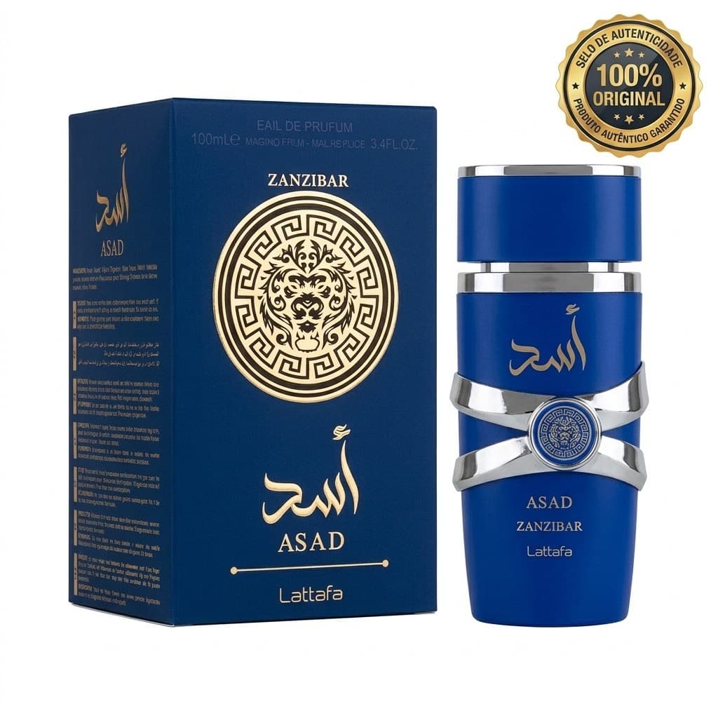Perfume Árabe Asad Zanzibar 100ml EDP Masculino Importado 100% Original Presente Para Homem Longa Duração