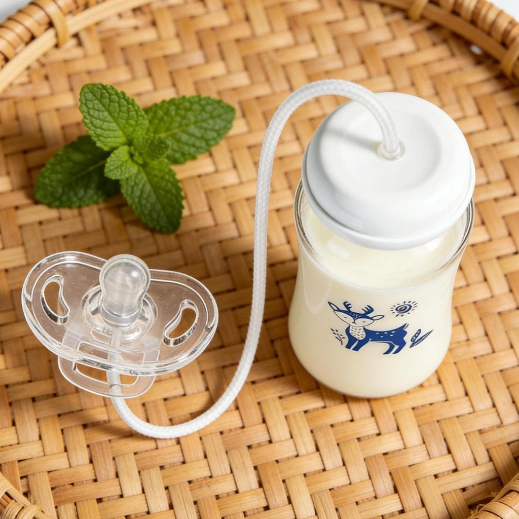 Mamadeira de silicone com bico anti-cólicas e canudos, acessórios essenciais para bebés recém-nascidos, aopoimy.